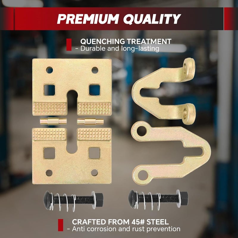weyleity Professional 5 Ton Auto Body Repair Clamp Kit | Heavy Duty Right Angle Multi Hook Point Pull Clamp for Precision Dent Pulling and Frame Straightening, Gold Steel Back Clamp Puller - Image 3